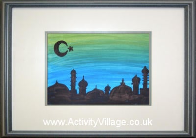 Eid silhouette framed