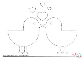 Valentine's Day Tracing Pages