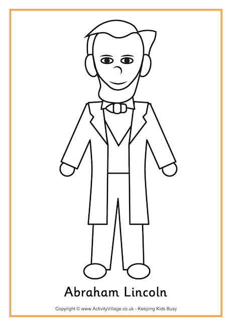 aberham lincoln coloring pages - photo #40