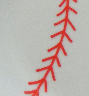 Baseball plate detail