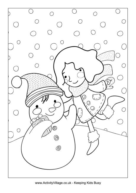 activity village winter coloring pages - photo #16