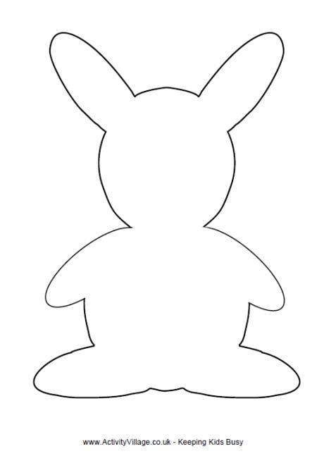 Free Printable Bunny Rabbit Template Printable Templates