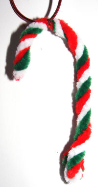 Candy cane decoration