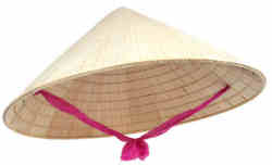 Straw coolie hat