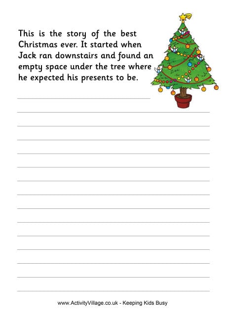 Christmas creative writing ks2