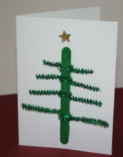 Christmas tree card