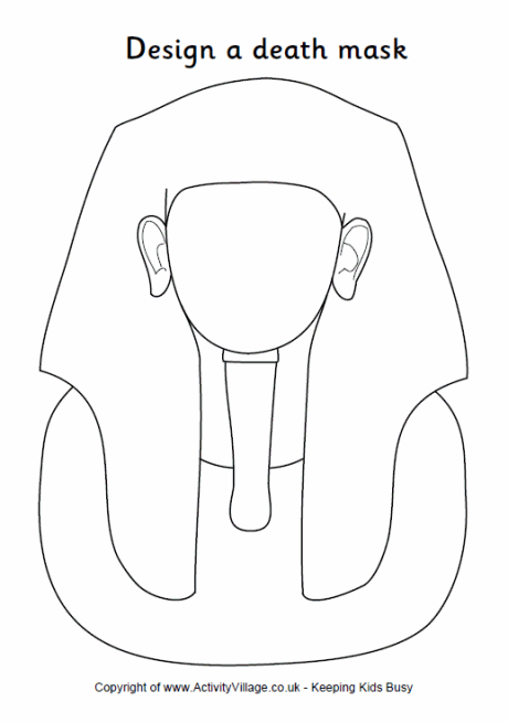 egyptian masks templates design a death mask from ancient egypt egyptian masks templates design a death mask from ancient egypt
