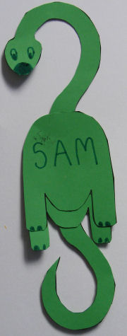 Dinosaur bookmark