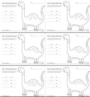 Dinosaur Maths Worksheets