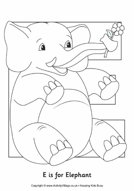 e elephant coloring pages - photo #19
