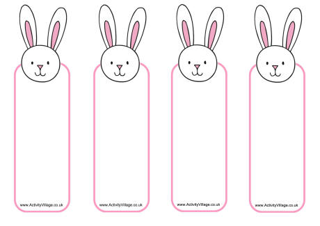Bunny bookmarks