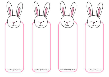 Bunny bookmarks