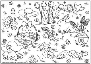 Easter Colouring Pages