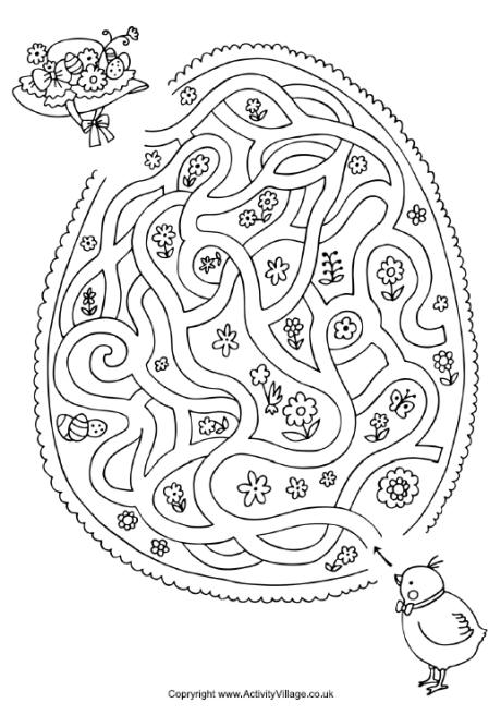 activity village coloring pages easter for kids - photo #10