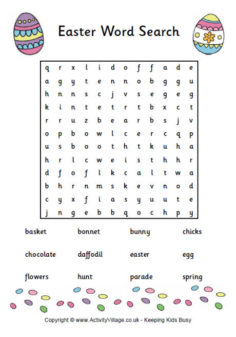 Easter Word Search