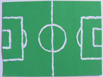 Football pitch mouse mat craft