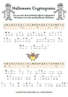 Halloween Cryptograms