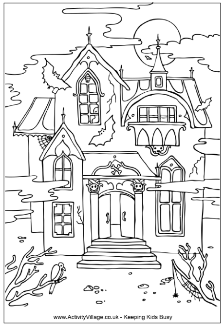 quirky houses coloring pages - photo #31