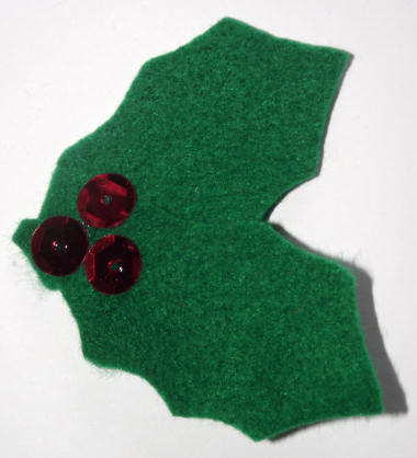 Holly brooch