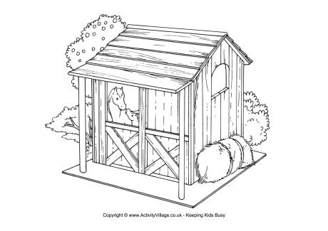 Foal colouring page