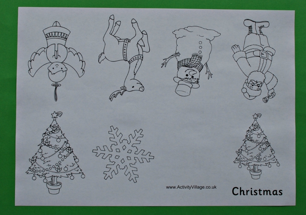 Christmas colouring booklet could be used in Christmas cards