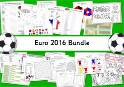 Euro 2016 Bundle - All our Euro 2016 printables in one easy bundle!