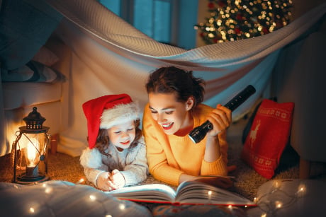 Make a special Christmas reading den or nook