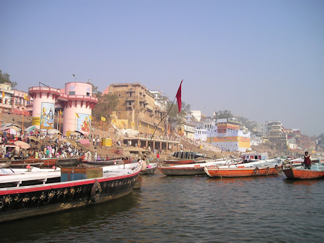 The busy Ganges river