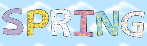 Spring display letters