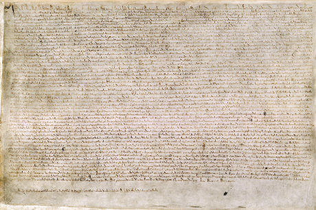 Part of the Magna Carta, British Library