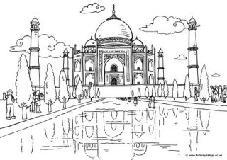 India Colouring Pages