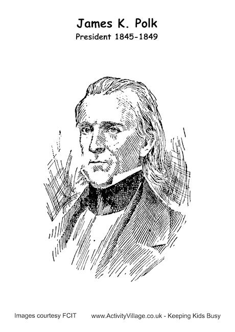 james k polk coloring pages - photo #23