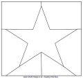 Jigsaw cutting guides - square - stars
