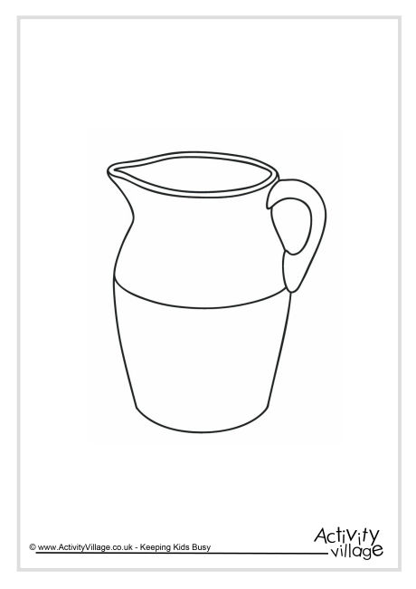 j for jug coloring pages - photo #12