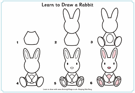 Learn to draw a rabbit