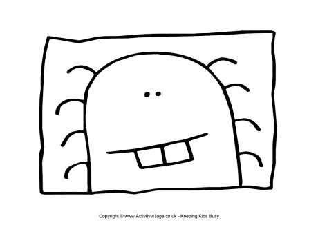 Monster colouring page 15