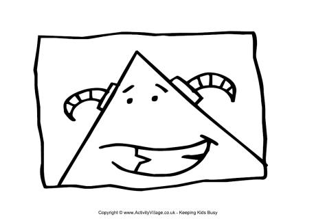 Monster colouring page 19