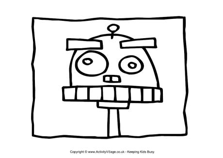 Monster colouring page 20