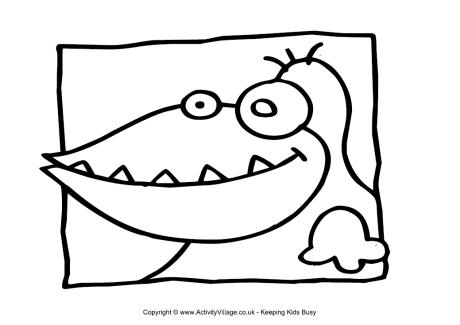 Monster colouring page 24