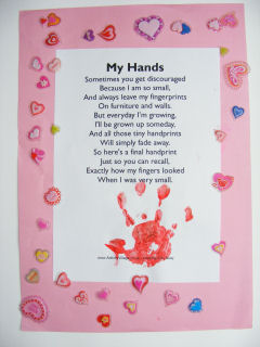 My Hands printable version