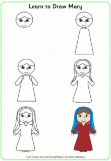 Nativity Learn to Draw