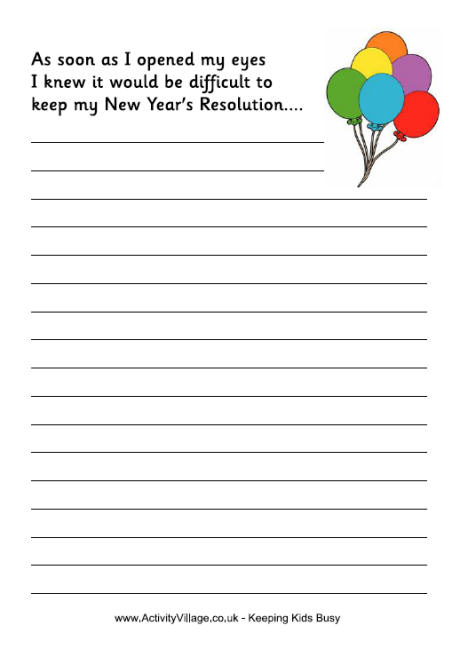 Essay about my new year resolution