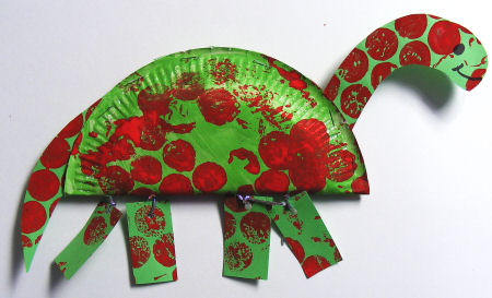 Paper Plate Diplodocus - complete