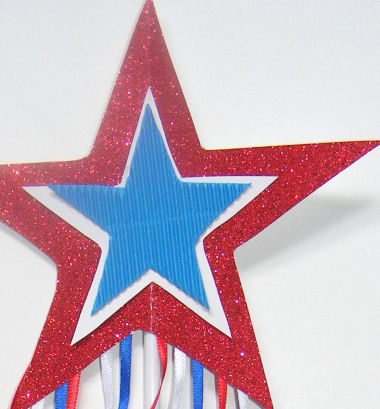 Patriotic wand detail