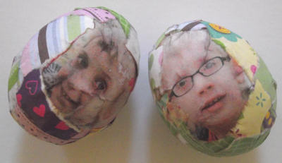 Photo mosaic eggs