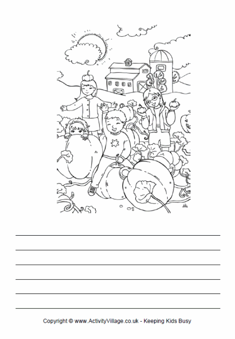 Scarecrow writing paper