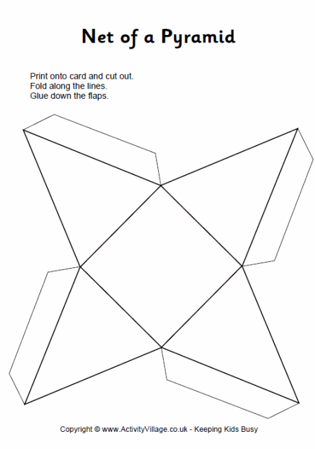 Rectangular Pyramid Template Printable - Printable Templates Free
