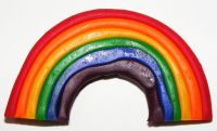 Rainbow brooch