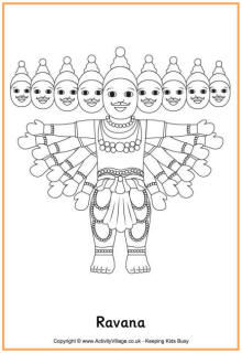 Ravana colouring page