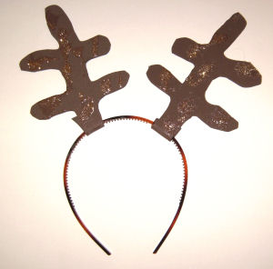 Reindeer hairband craft